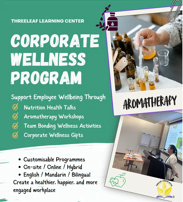 ThreeLeaf corporate wellness training and workshops in Singapore