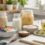 Gut health foods with yogurt kefir oats ginger tea and fermented vegetables