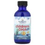 Nordic Natural Children’s DHA™ Xtra liquid, 60 ml. – product label and package view 3