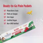 Nordic Natural Kids Probiotic Quick Melt Powder, 30 packs. – product label and package view 5