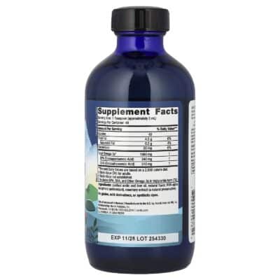 Nordic Naturals Arctic Cod Liver Oil – Orange, 237 ml. – product label and package view 2