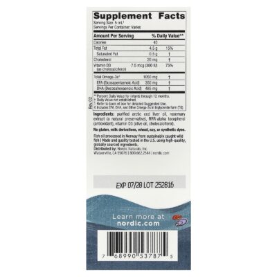 Nordic Naturals Baby’s DHA, 60 ml. – product label and package view 2