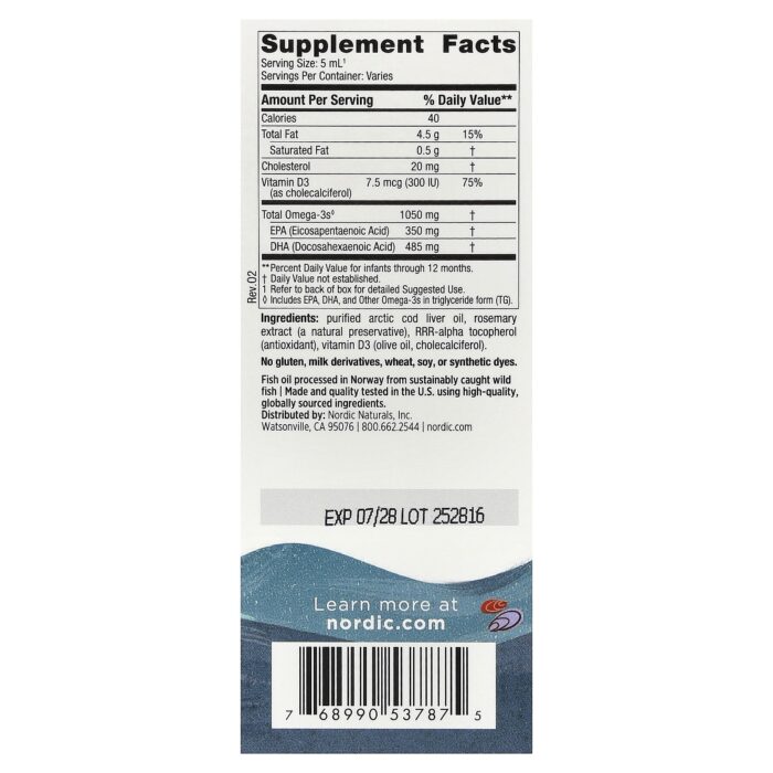 Nordic Naturals Baby’s DHA, 60 ml. – product label and package view 2