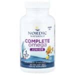 Nordic Naturals Complete Omega Junior 500 mg – Lemon, 180 sgls – product label and package view 3