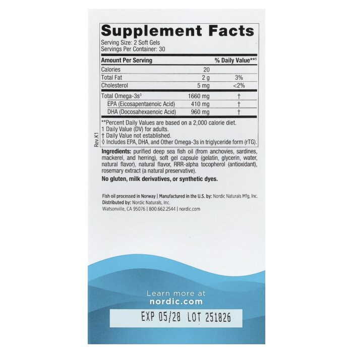Nordic Naturals DHA Xtra 1000 mg – Strawberry, 60 sgls – product label and package view 2