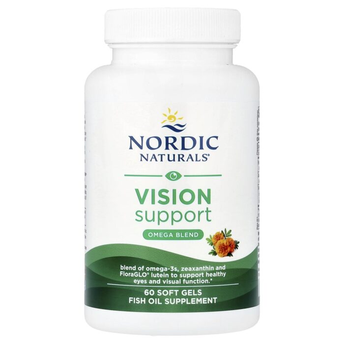 Nordic Naturals Omega Vision, 60 sgls – product label and package view 3