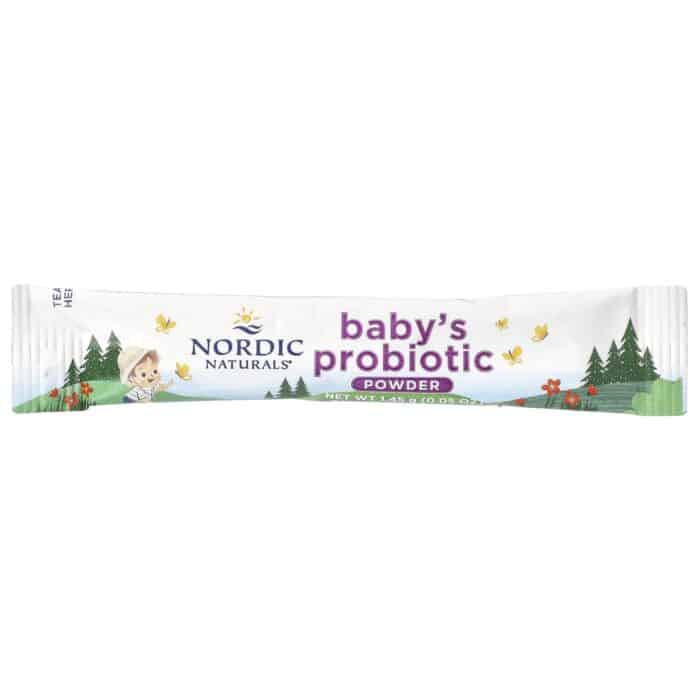 Nordic Naturals Probiotic Powder, 30 packs. – product label and package view 3