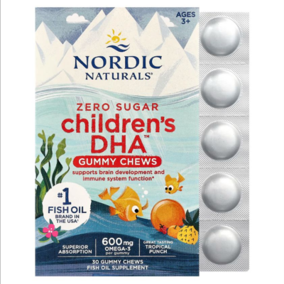 768990017094 - Nordic Naturals Children's DHA gums, 30 gums.