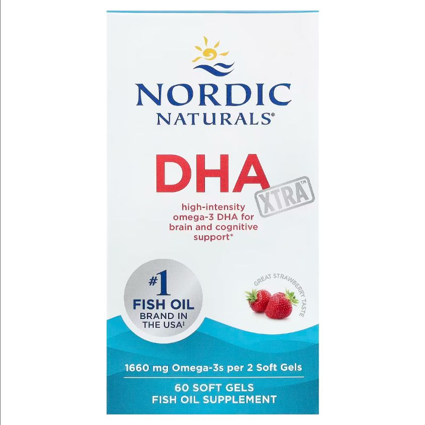 768990017452 - Nordic Naturals DHA Xtra 1000 mg - Strawberry, 60 sgls