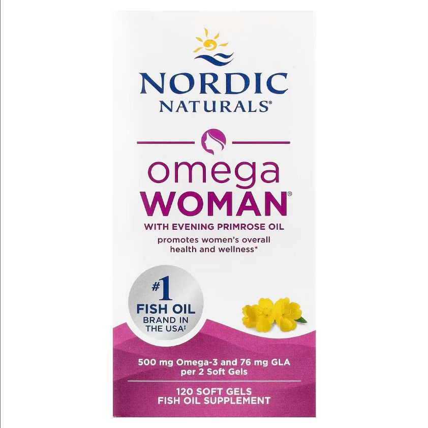 768990017803 - Nordic Naturals, Omega Woman 500 mg - Lemon, 120 sgls.