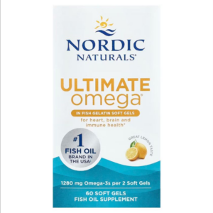 Nordic Naturals Ultimate Omega 1000 mg Fish Gelatin - Lemon, 60 sgls
