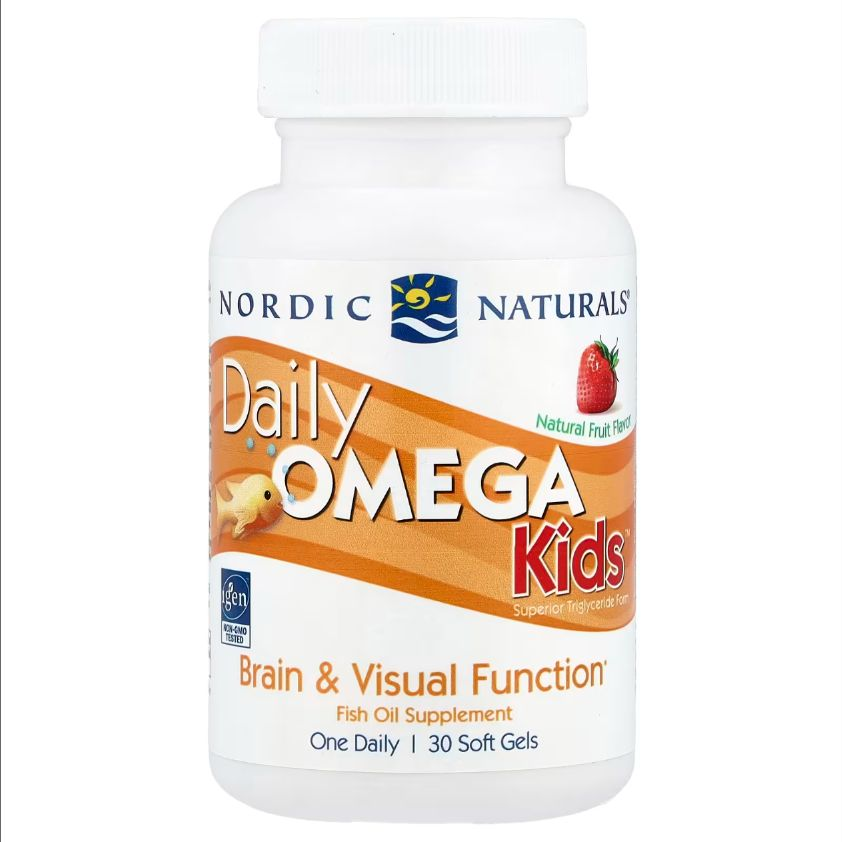 768990018176 - Nordic Naturals Daily Omega Kids - Strawberry, 30 sgls