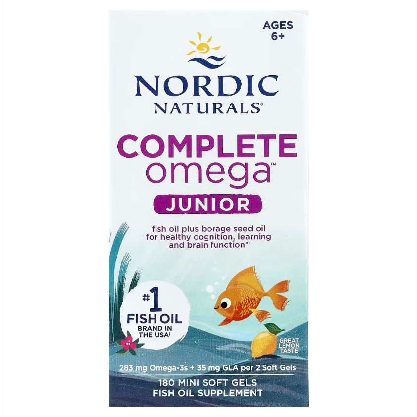 768990027758 - Nordic Naturals Complete Omega Junior 500 mg - Lemon, 180 sgls