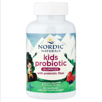 768990301704 - Nordic Naturals Probiotic gums KIDS - Merry Berry Punch, 60 gums.