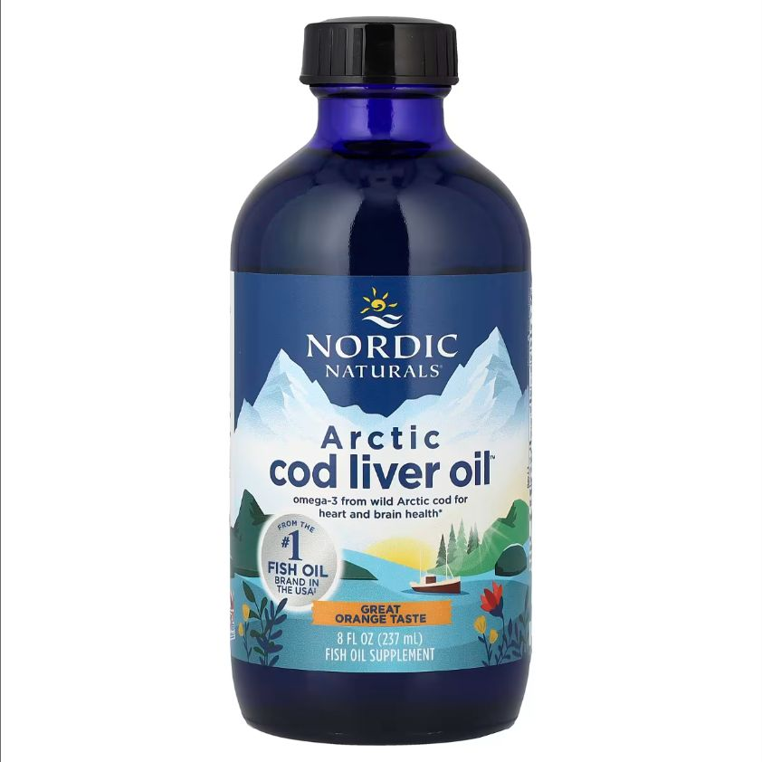 768990547850 - Nordic Naturals Arctic Cod Liver Oil - Orange, 237 ml.