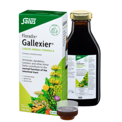 Salus Floradix Gallexier liquid herbal formula 250ml with box and bottle