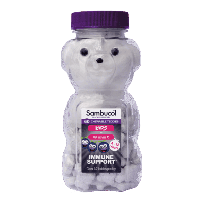 Sambucol Kids Chewable Teddy Bears Vitamin C immune support 60 chewables
