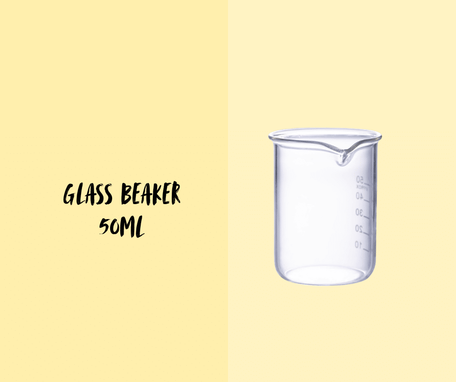 Threeleaf - Glass Beaker 50ml - Threeleaf Wellness Club