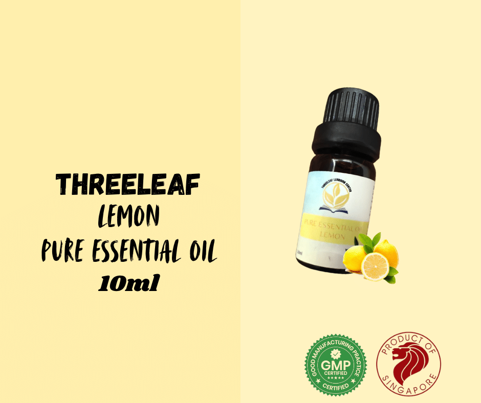 Threeleaf - Lemon Pure Essential Oil 10ml - Threeleaf Wellness Club