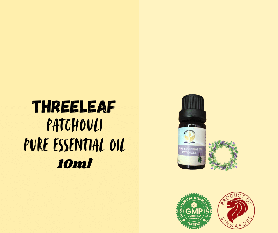 Threeleaf - Patchouli Pure Essential Oil 10ml - Threeleaf Wellness Club