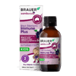 Brauer Sambucus Immune Plus Kids 100ml bottle and box