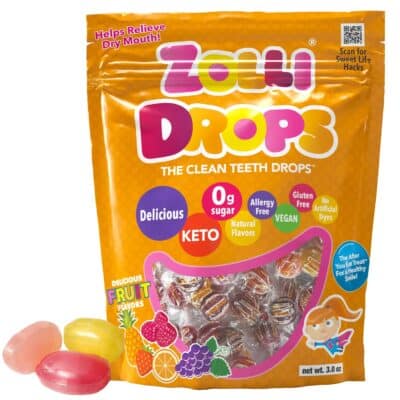 853231003568 - Zolli Drops The Clean Teeth Drops - Delicious Fruit, 85g.