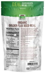 NOW Organic Golden Flax Seed Meal 340 g - product photo 2