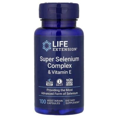 Life Extension Super Selenium Complex & Vitamin E, 200 mcg, 100 Vegetarian Capsules - product photo 1