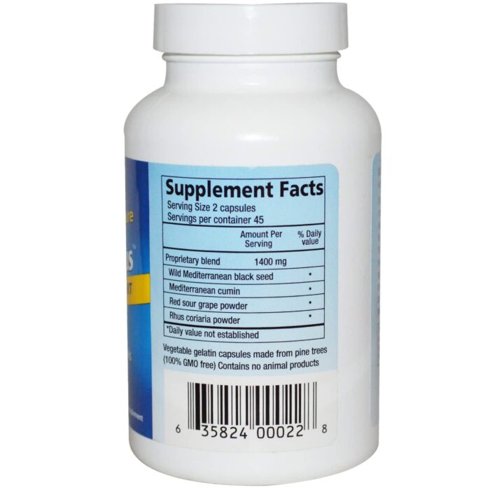North American Herb and Spice Black Seed-plus 90 capsules - product photo 2
