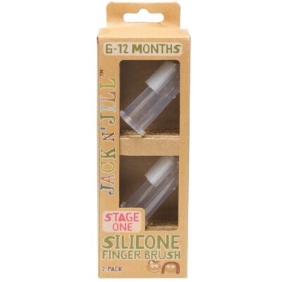 Jack N Jill Silicone Finger Brush Stage 1 2 pack - product photo 1