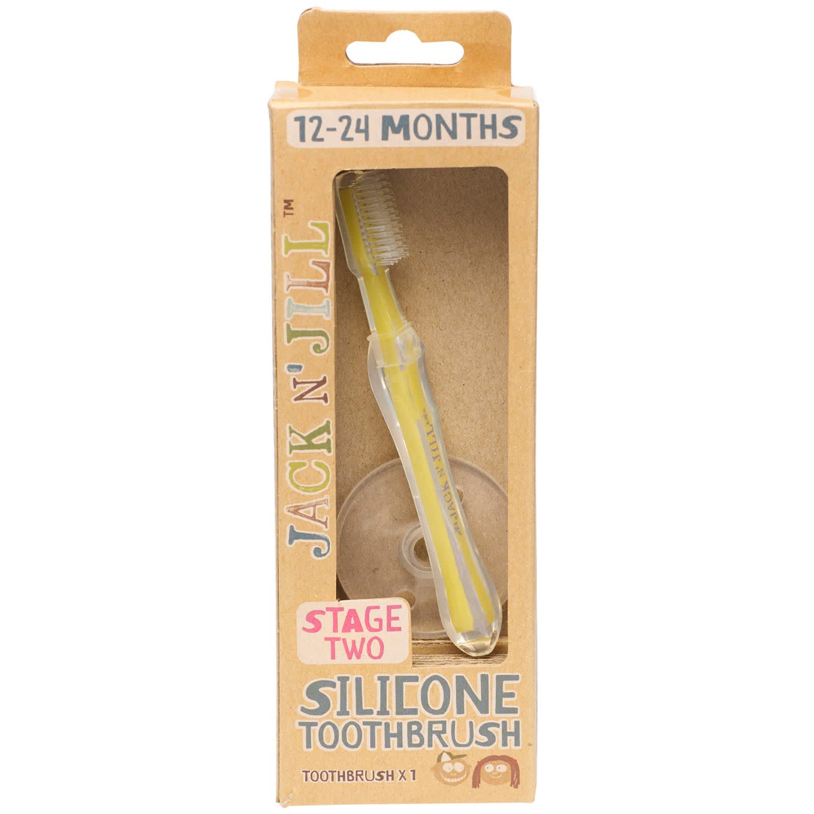 Jack N Jill Silicone Toothbrush Stage 2 - Product Photo 1 - Threeleaf Wellness Club Jack N Jill Silicone Toothbrush Stage 2 - product photo 1