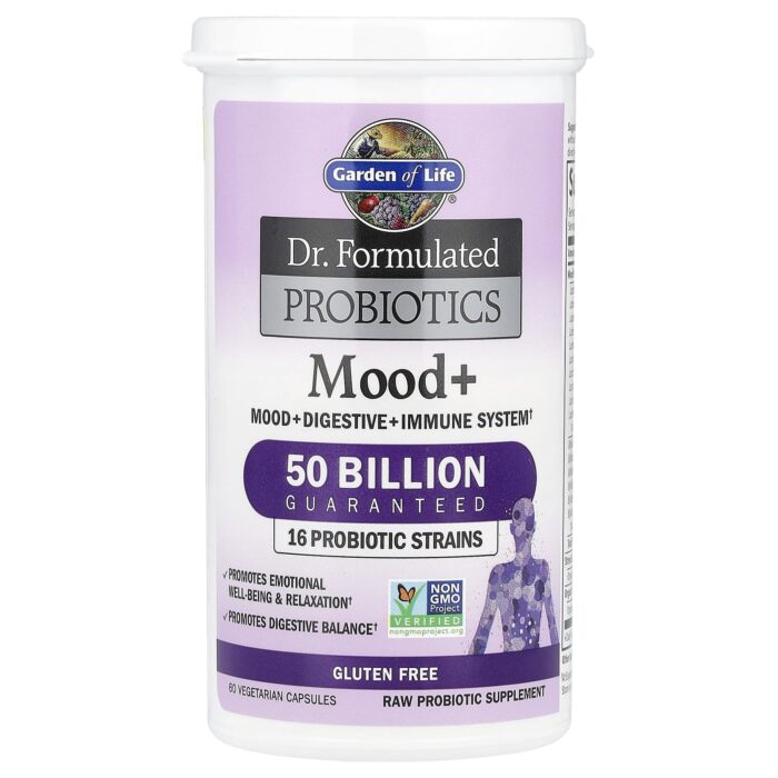 Garden of Life Dr. Formulated Probiotics Mood+, 60 Vegetarian Capsules - product view 3