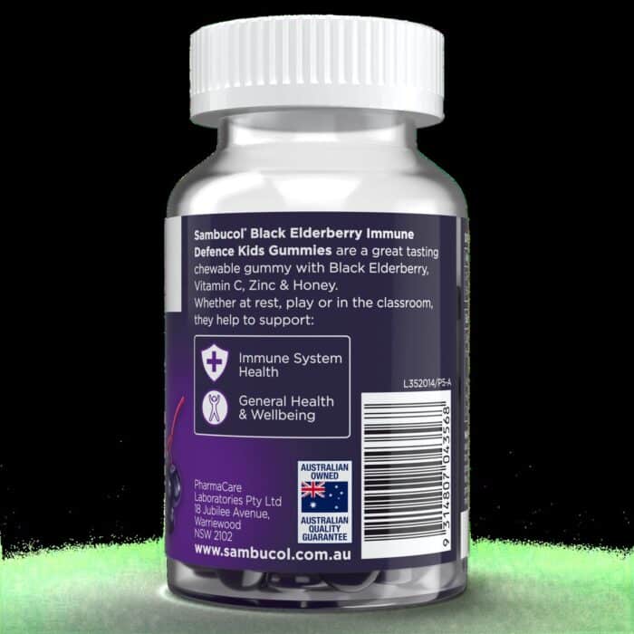 Sambucol Kids Immune Defence Gummies, Australian Version, 50 Gummies