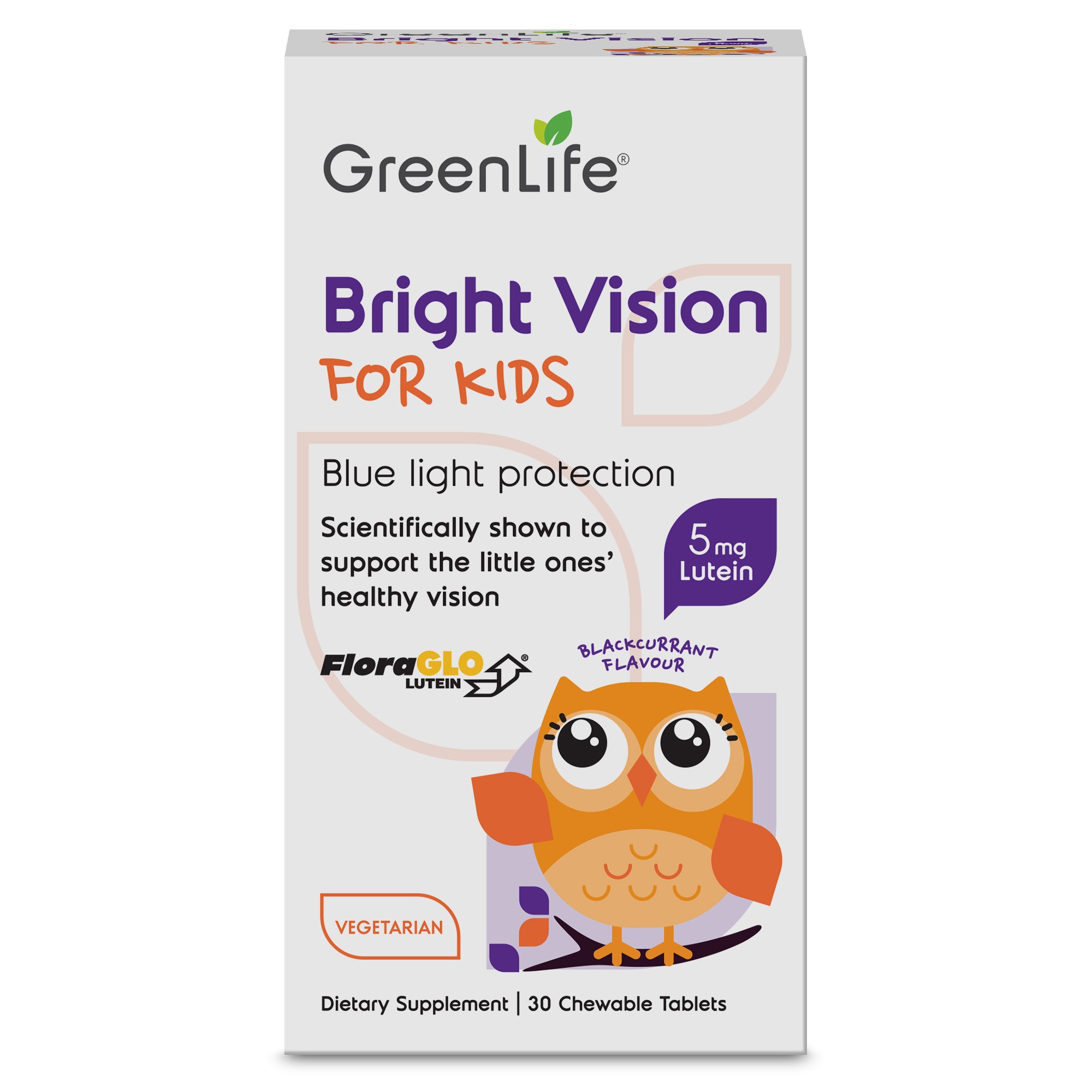 9421903396495-verified-product-view-1 - Threeleaf Wellness Club GreenLife Bright Vision For Kids, 30 Chewable Tablets - product view 1