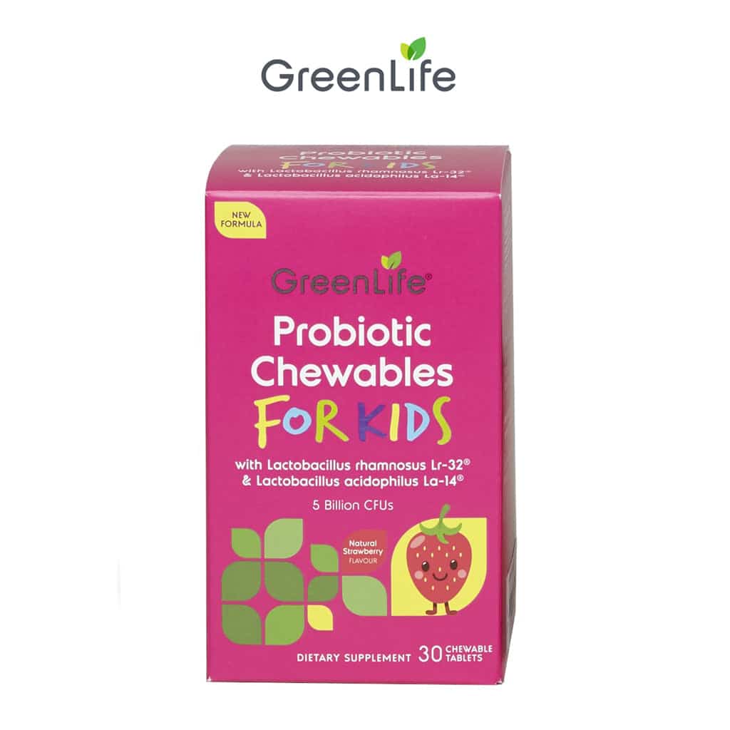 9421903396693-verified-product-view-1 - Threeleaf Wellness Club GreenLife Probiotic Chewables For Kids, 30 Tablets - product view 1