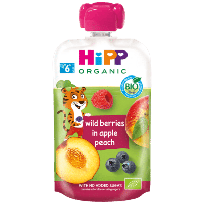 HiPP Organic Wild Berries in Apple Peach Pouch 100 g - product photo 1