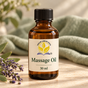 Massage Oil 30 Ml - Threeleaf Wellness Club Threeleaf Massage Oil, 30 ml — illustrative workshop product